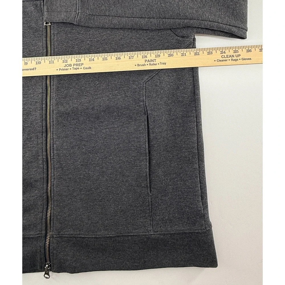 Banana Republic Hoodie Jacket Mens Gray‎ Full Zip Hooded Heavy Jacket